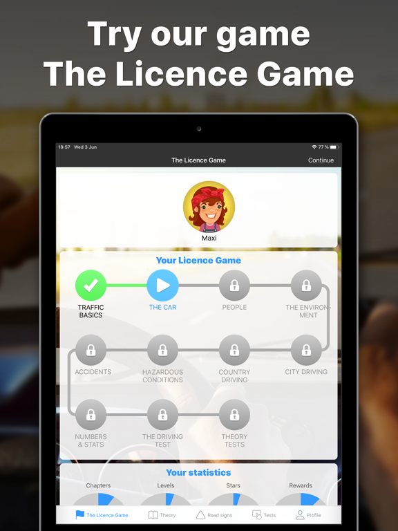 iKörkort Lite iPad screenshot 5 - Education app