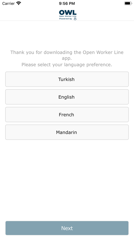 #2. OWL- Open Worker Line (iOS) 由: Ulula Canada Inc