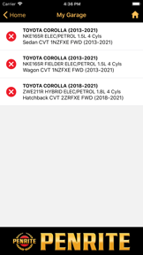 Product Selector screenshot