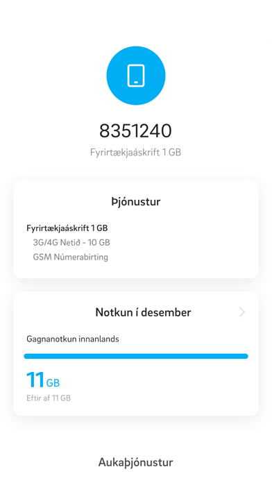Síminn Screenshot
