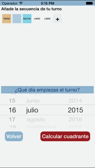 Captura de pantalla de Turnos Trabajo en iPhone 3