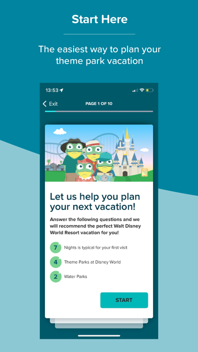 Theme Park Vacation Planner Screenshot