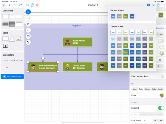 Flowchart Designer 3 iPad screenshot 5 - Graphics & Design app