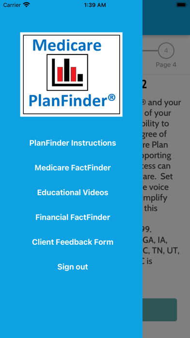 Medicare PlanFinder® Screenshot