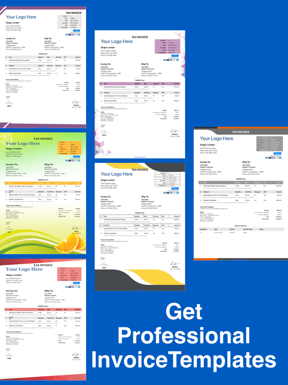 Easy Invoice Maker App by Moon iPad screenshot 8 - Finance app