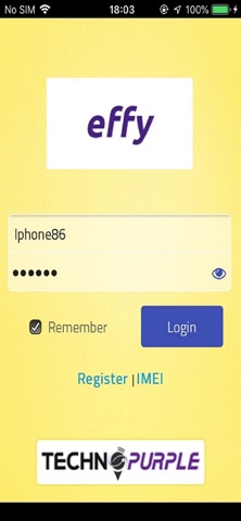 EFFY TechnoPurple GPS Tracking Screenshot 1 of 10