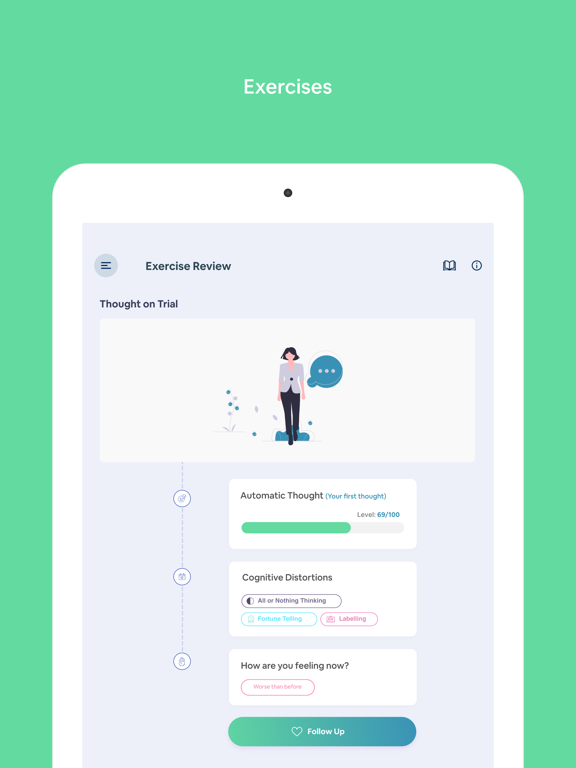 CBT Companion: Therapy Journal iPad screenshot 5 - Health & Fitness app