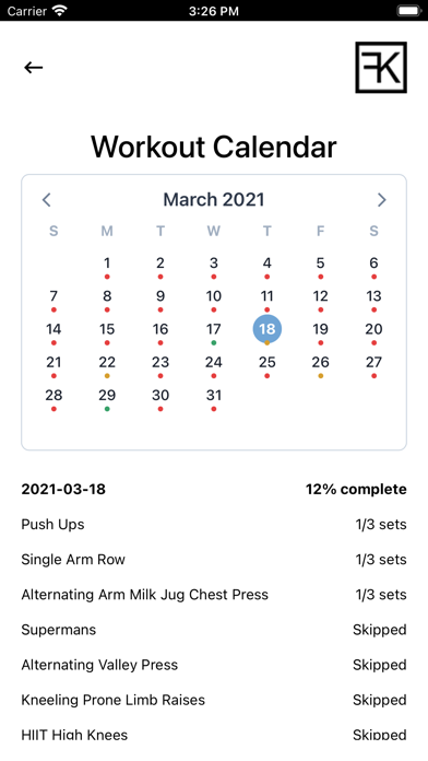 K.I.S.S. Fitness Screenshot