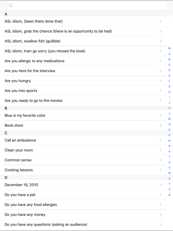 ASL Translator iPad screenshot 5 - Education app