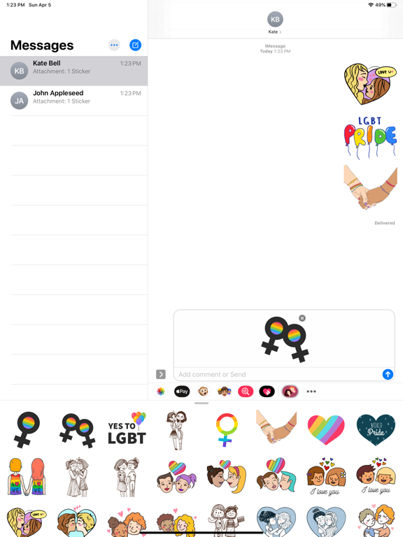 Screenshot #6 pour I’m Her Girlfriend Stickers
