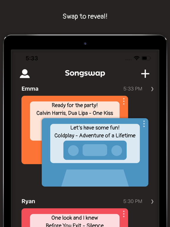 Songswap iPad screenshot 4 - Social Networking app