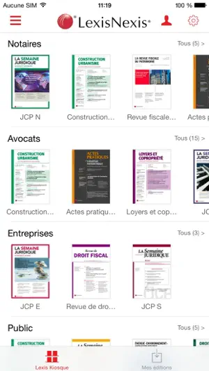 Lexis Kiosque screenshot 1