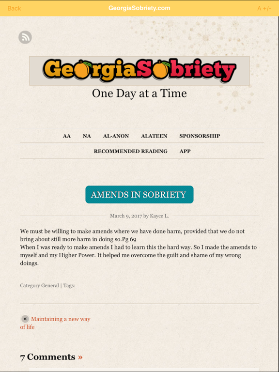 AA Big Book and More iPad screenshot 4 - Lifestyle app
