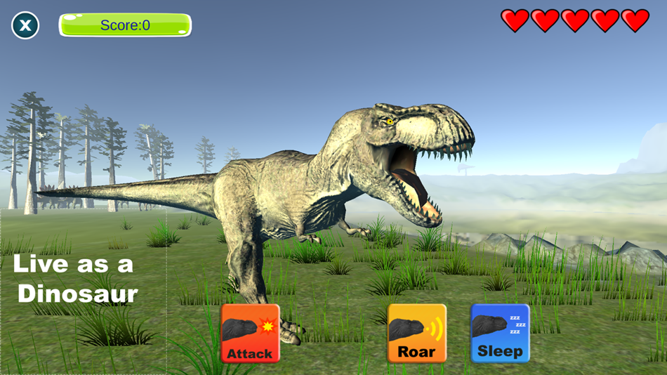 #1. Dinosaur Sim (iOS) By: 1788918 Alberta Ltd