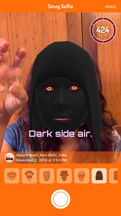 Smog Selfie iPhone screenshot 10 - Weather app