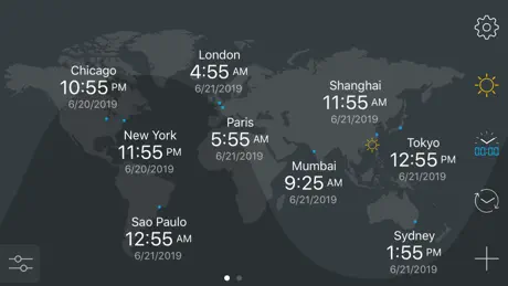 map:clock - World Map & Clock