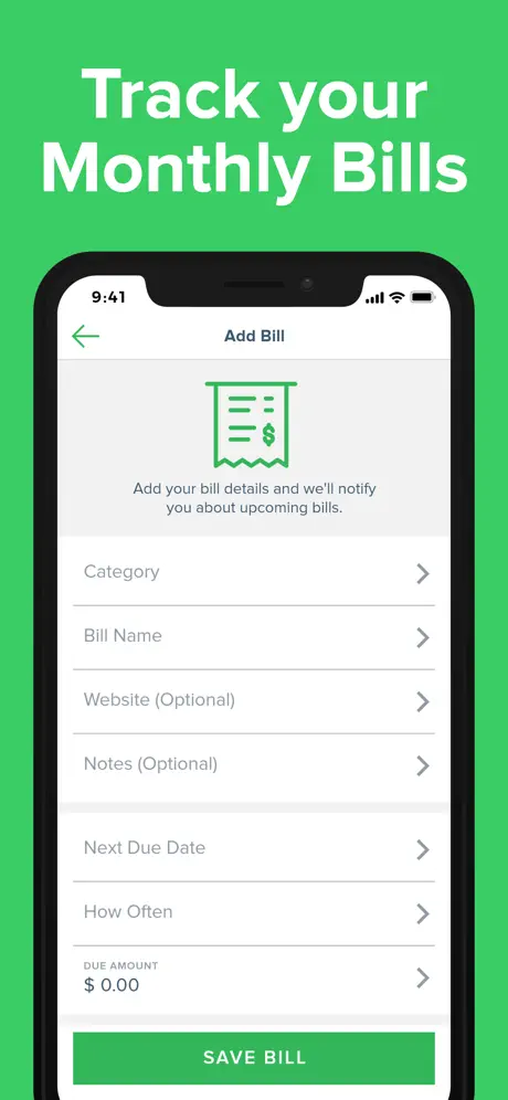Bill Organizer