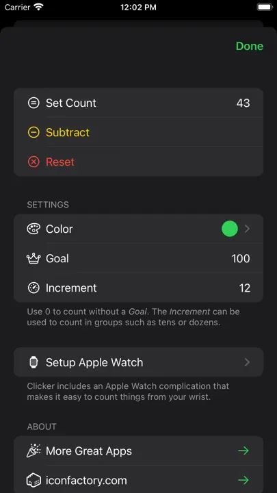 Clicker - Count Anything iPhone-skjermbilde 3