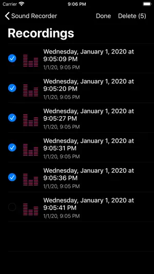 Sound recording recorder screenshot 3