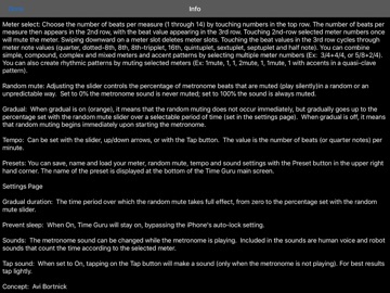 Time Guru メトロノーム iPad版 のスクリーンショット