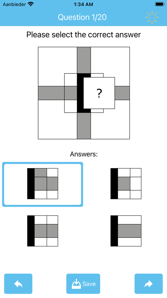 #1. IQ Test: Logical Reasoning Pro (iOS) By: Perfect Consulting B.V.