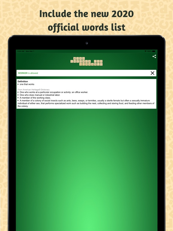 Screenshot #4 pour Word Checker for Scrabble®
