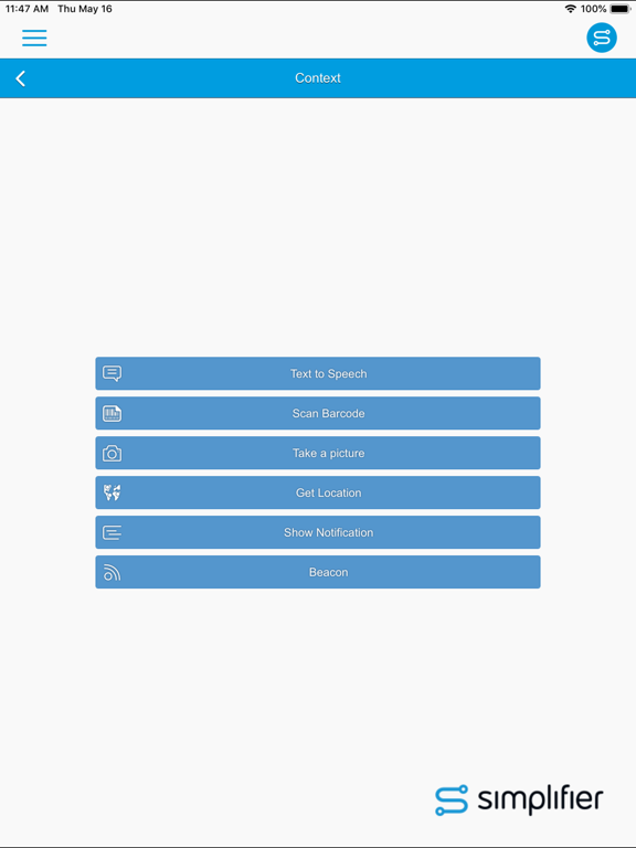 Simplifier iPad screenshot