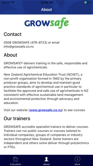 Growsafe Knapsack Spray Calc screenshot 3