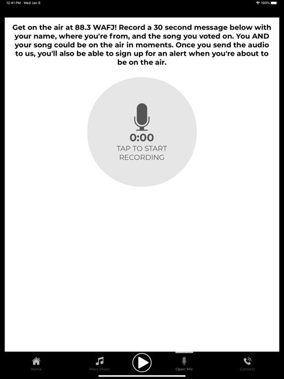 88.3 WAFJ iPad screenshot 4 - Music app