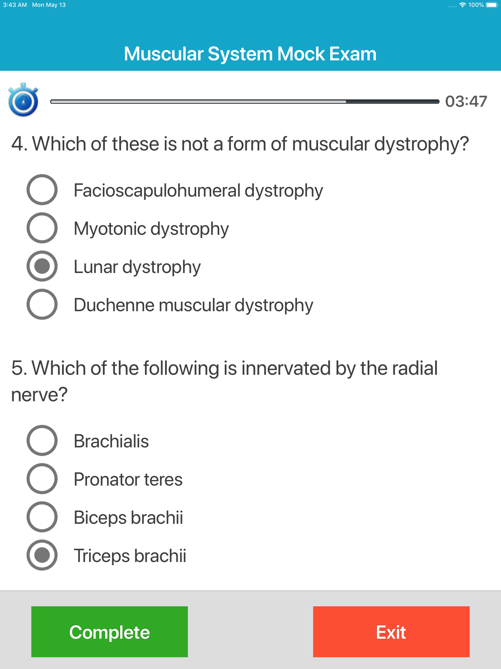 Muscular System Quizzes screenshot 15