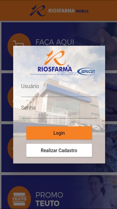 Riosfarma Mobile app screenshot