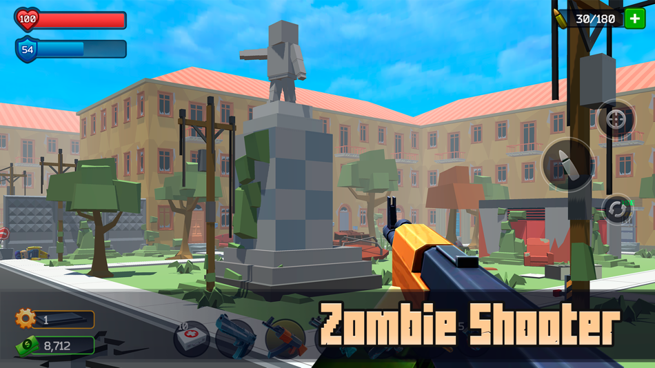 #5. Pixel Combat: Zombie Games 3-D (iOS) Bởi: Stanislav Mikhelson
