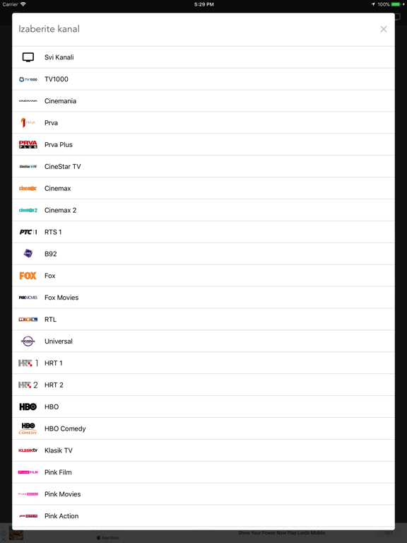 Filmovi Danas iPad screenshot 2 - Entertainment app