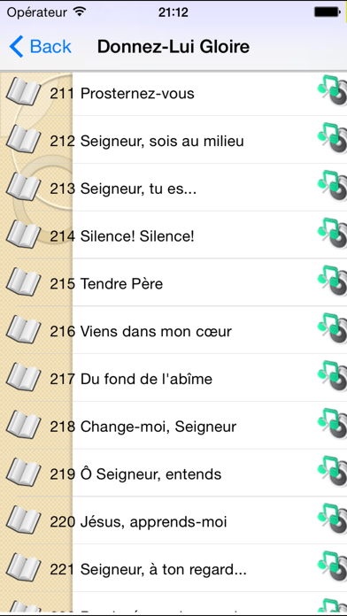 Screenshot #1 pour Donnez-Lui Gloire