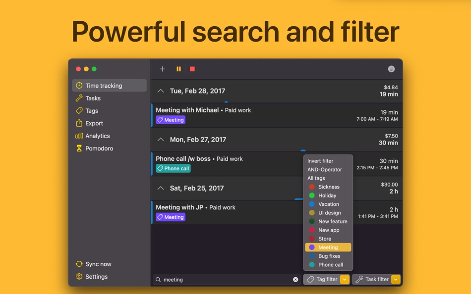 #6. WorkingHours: Time Tracking (macOS) 由: Timo Partl