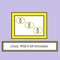 An emulator for the riscv64 (64-bit RISC-V) architecture is implemented by using WebAssembly and JavaScript