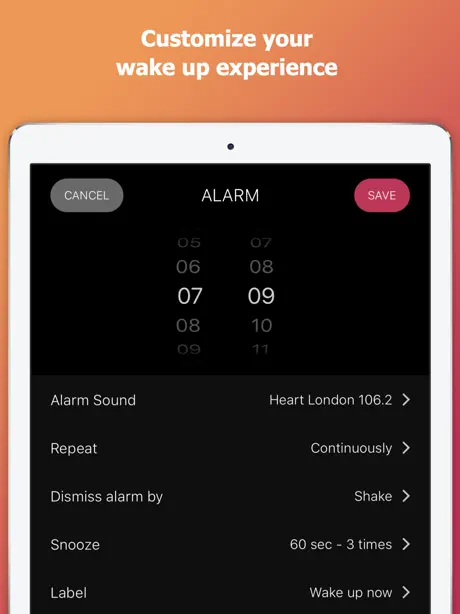 Radio Alarm Clock: Sleep Timer