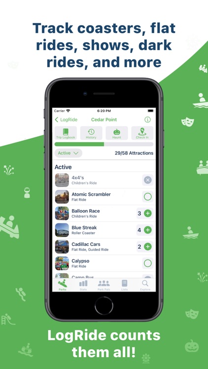 LogRide - Theme Park Tracker