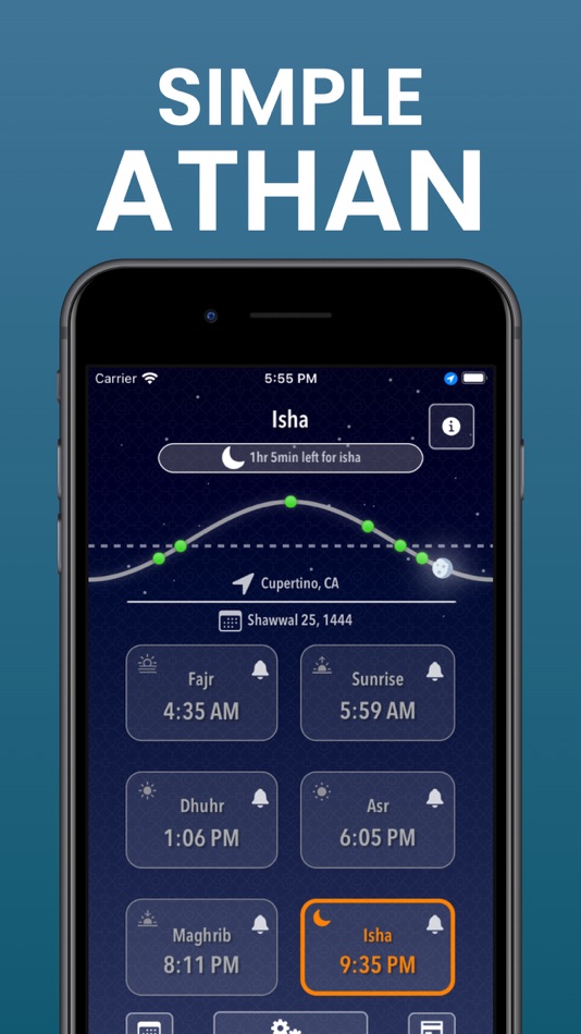 #1. Simple Athan (iOS) 由: Affan Atif