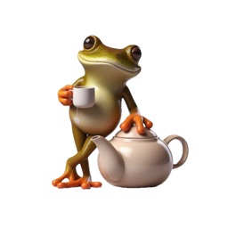 Tea Frog Stickers