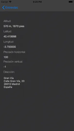 Captura de pantalla de Anemómetro: Velocidad Viento en iPhone 5