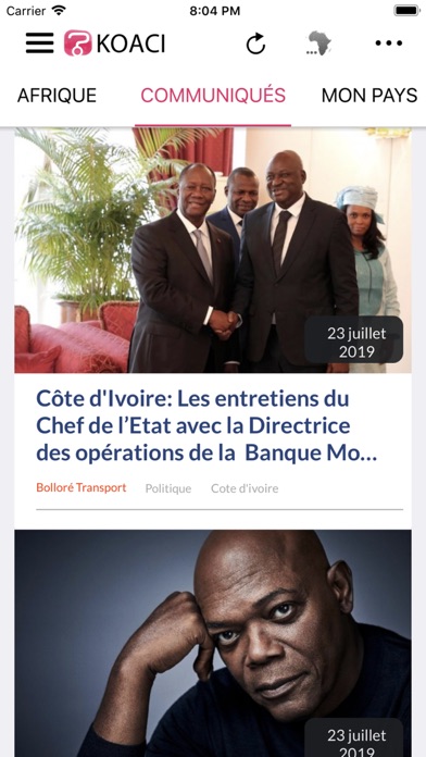 Koaci.com iPhone screenshot 4 - News app