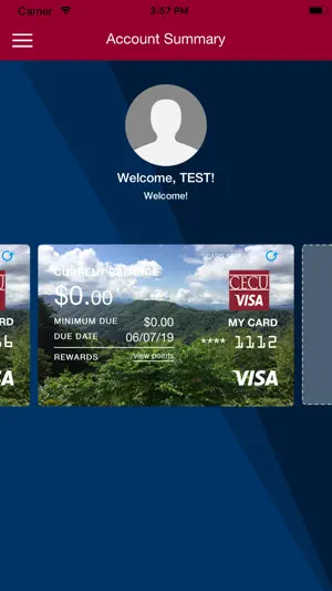 CECU Visa screenshot 2
