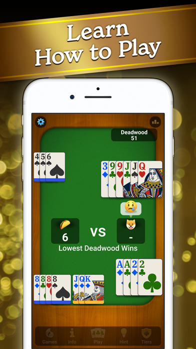 Screenshot #2 pour Gin Rummy Classic•