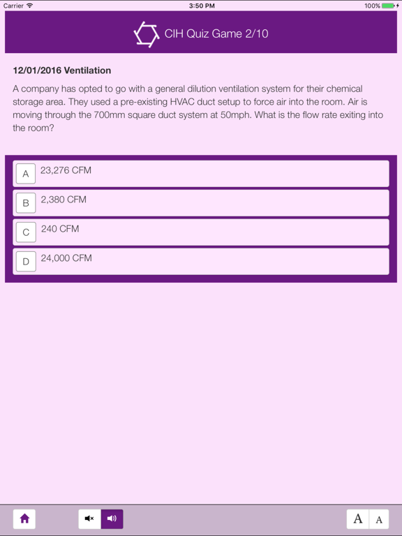 CIH Quiz Game App iPad screenshot 3 - Education app