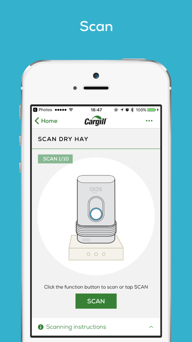 Cargill Reveal, utilizing SCiO Screenshot