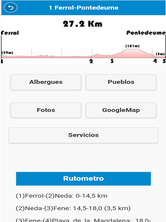 Screenshot #5 pour Chemin Anglais Santiago Guide