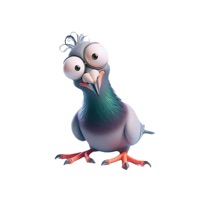 Goofy Pigeon Stickers