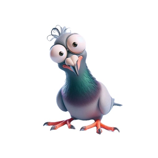 Goofy Pigeon Stickers icon
