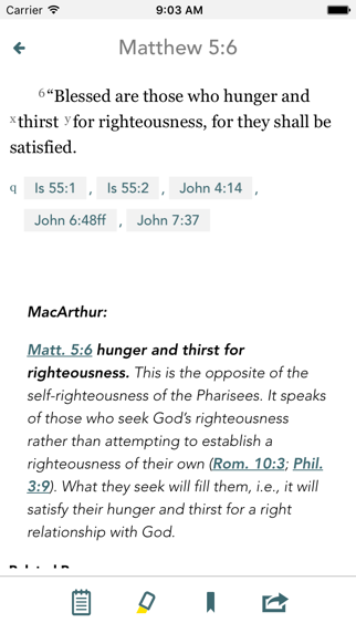 The MacArthur Study Bible Screenshot 2 of 5